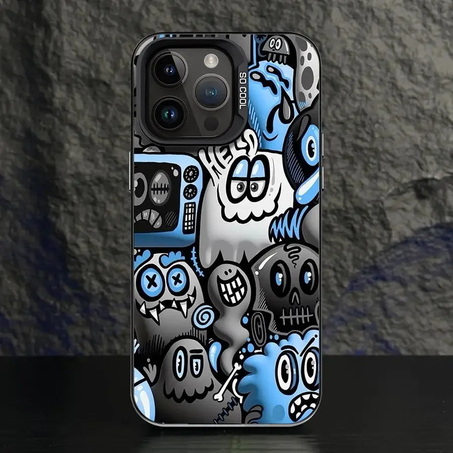 Cute Graffiti Frosted Phone Case – Xiaomi Mi & POCO Series