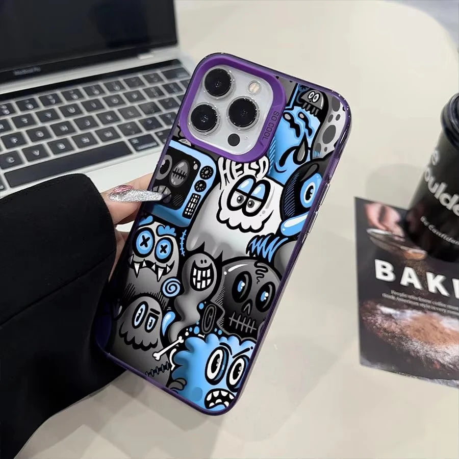 Cute Graffiti Frosted Phone Case – Xiaomi Mi & POCO Series