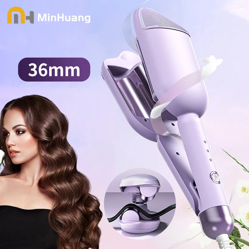 36mm Ceramic Hair Curler – Large Wave Styling Wand