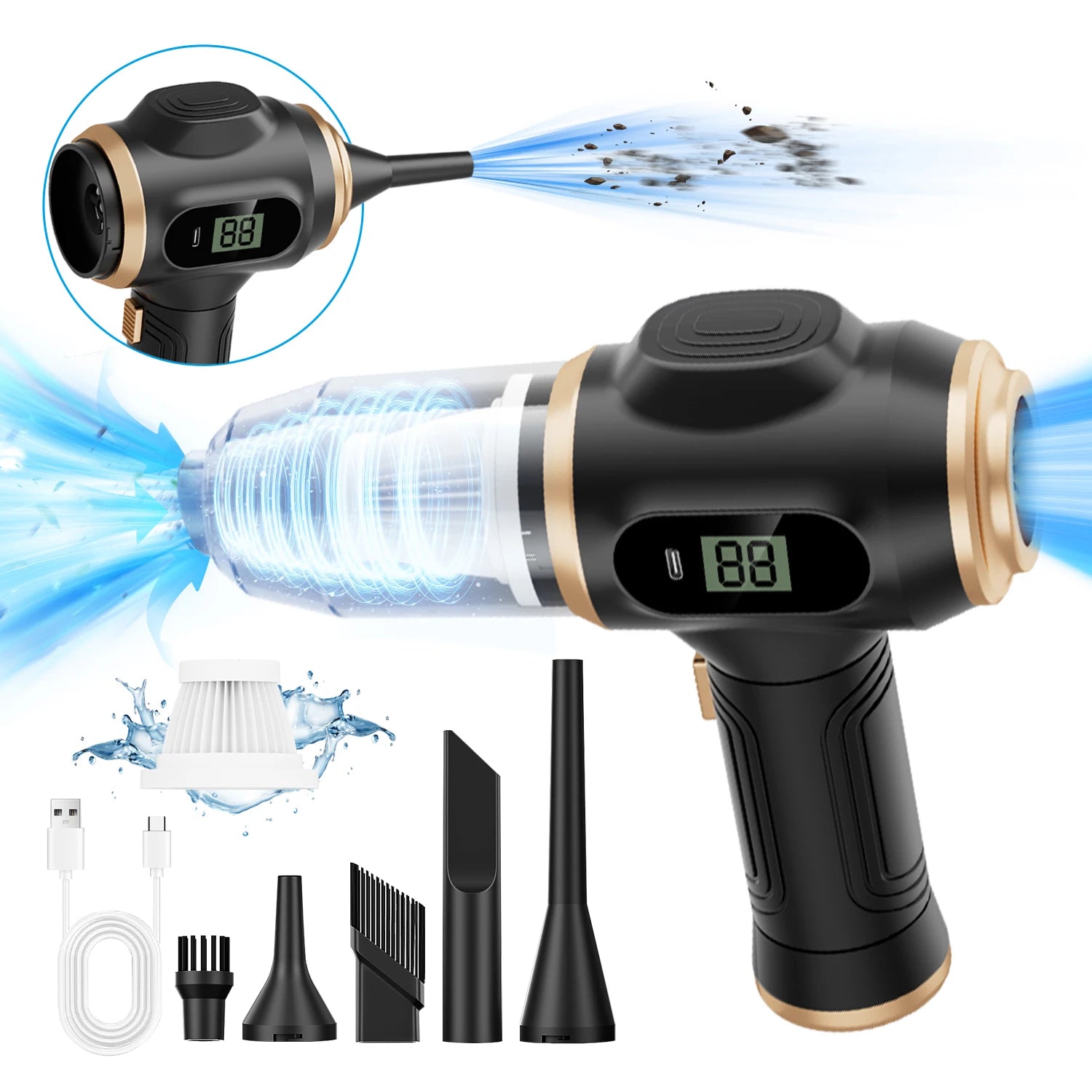 Wireless Car & Home Vacuum Cleaner – High Power