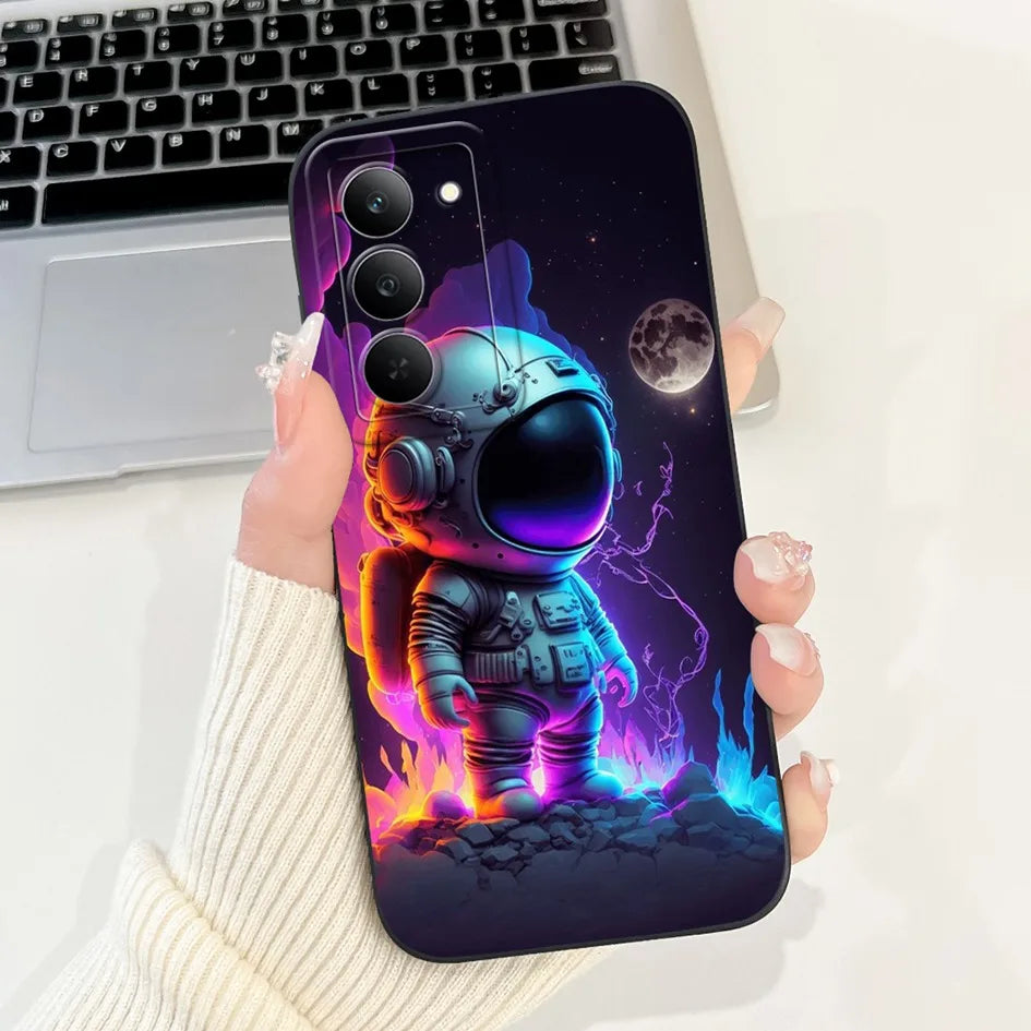 Graffiti Butterfly Phone Case – Camera Protection Cover for Realme 14x 5G