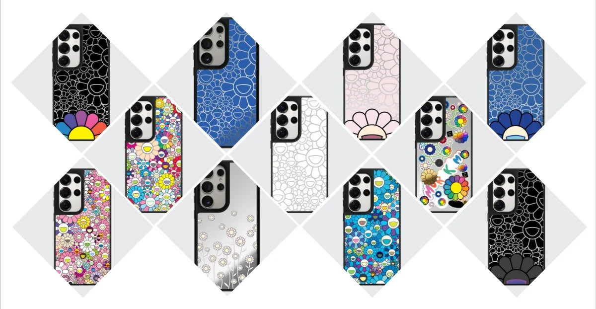 Graffiti Flowers Mirror Case – Samsung Galaxy S24/S25/S26 Series