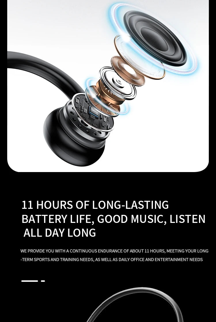 B8 Bone Conduction Headphones – IPX5 Waterproof Bluetooth Sport Earphones