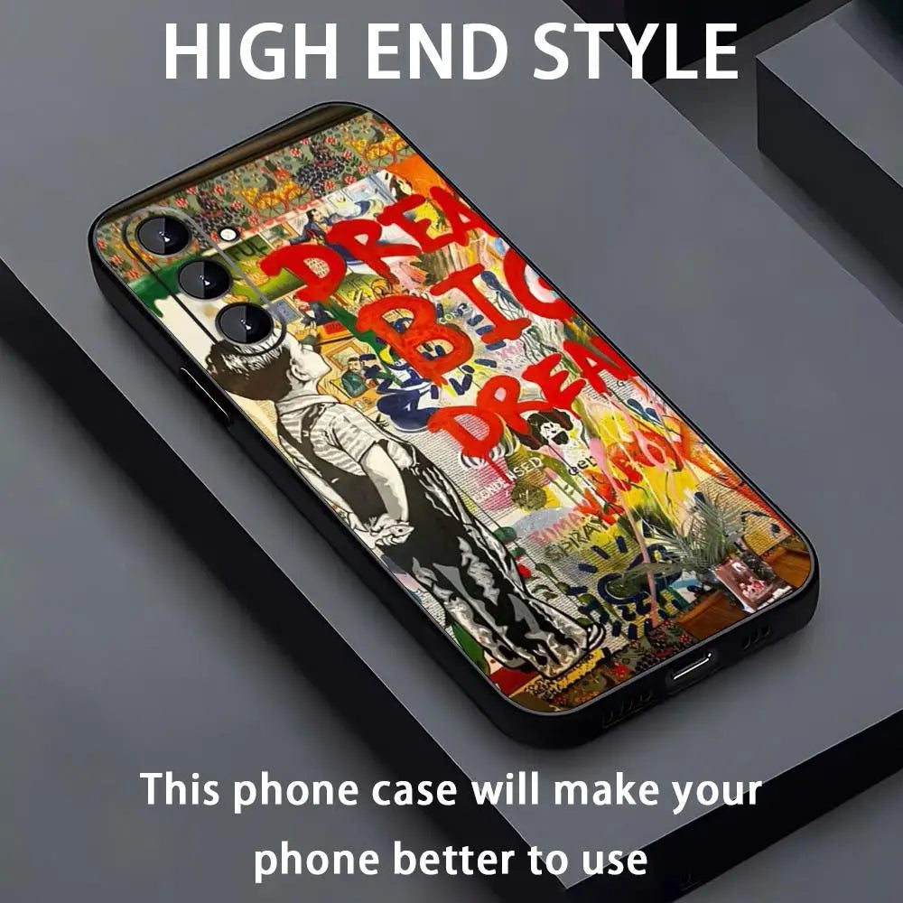 Banksy Graffiti Art Phone Case – Soft Cover for Samsung Galaxy A Series