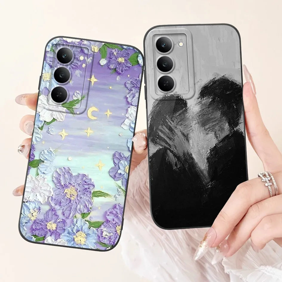 Graffiti Butterfly Phone Case – Camera Protection Cover for Realme 14x 5G