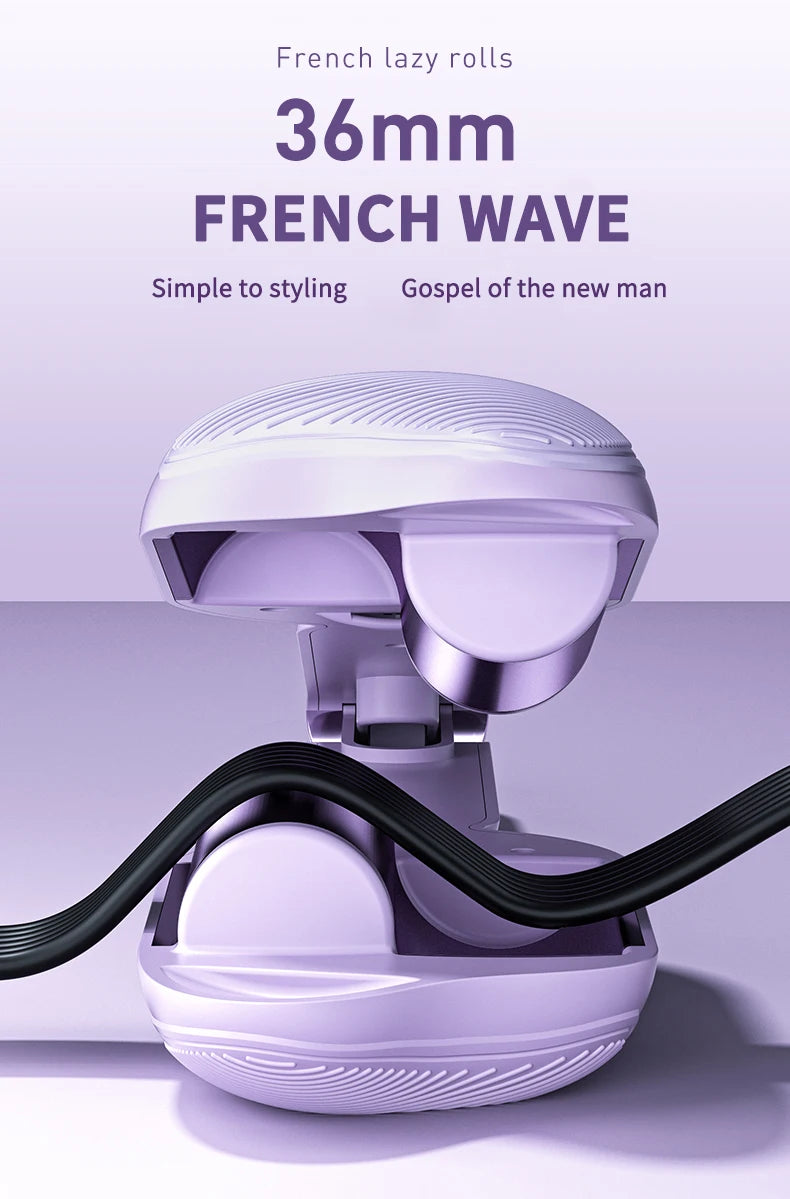 36mm Ceramic Hair Curler – Large Wave Styling Wand