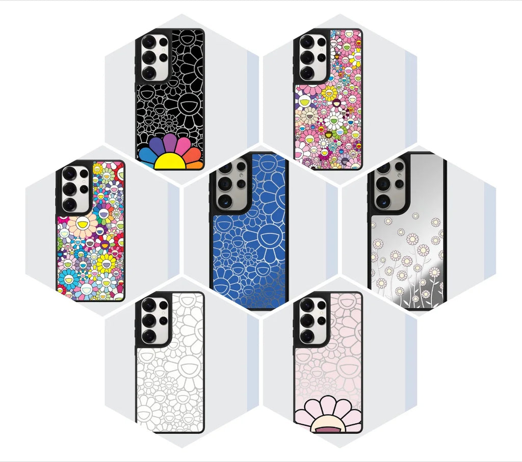 Graffiti Flowers Mirror Case – Samsung Galaxy S24/S25/S26 Series
