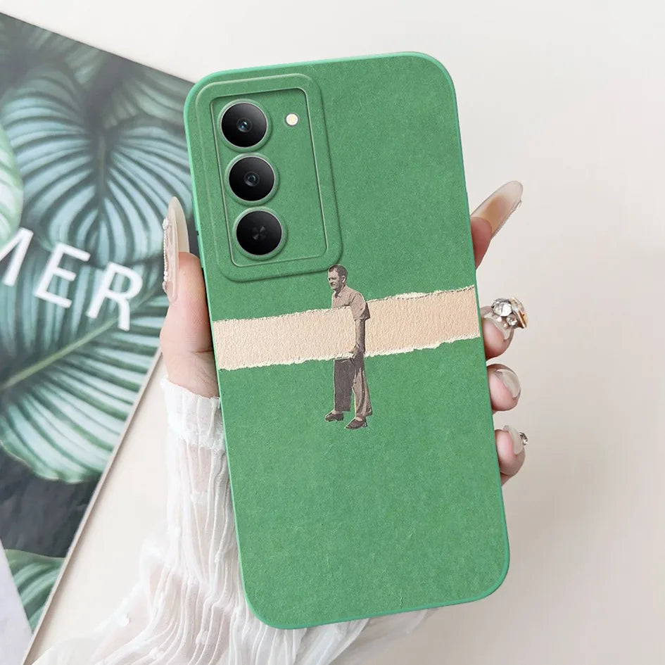 Graffiti Butterfly Phone Case – Camera Protection Cover for Realme 14x 5G