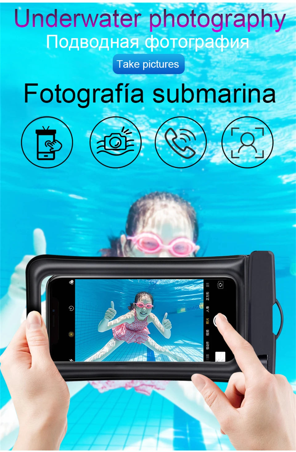 IP68 Waterproof Phone Pouch – Shower, Pool & Beach Ready | iPhone & Android