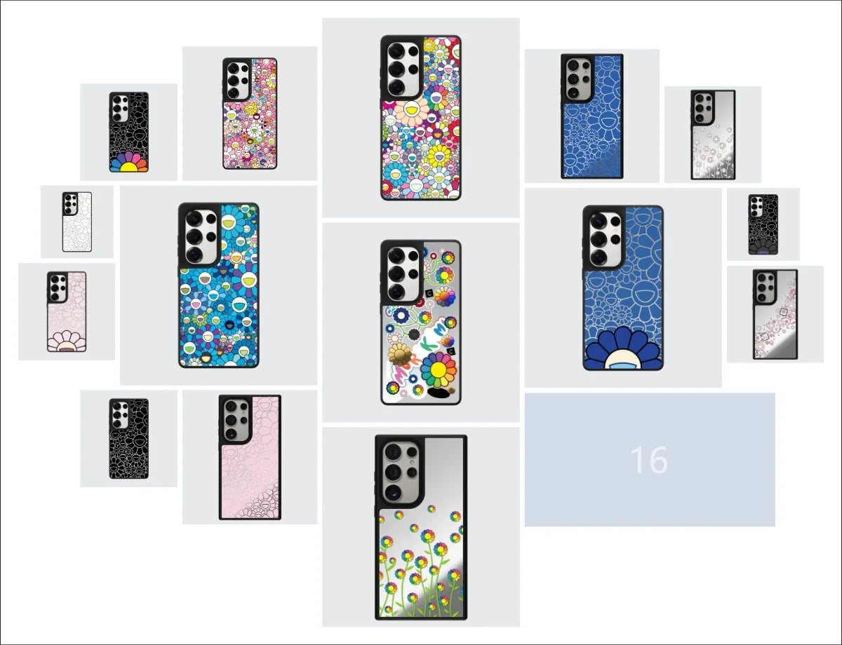 Graffiti Flowers Mirror Case – Samsung Galaxy S24/S25/S26 Series