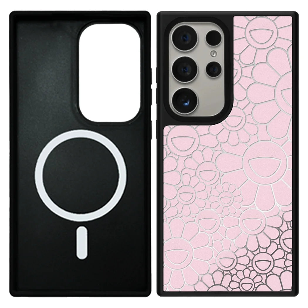 Graffiti Flowers Mirror Case – Samsung Galaxy S24/S25/S26 Series