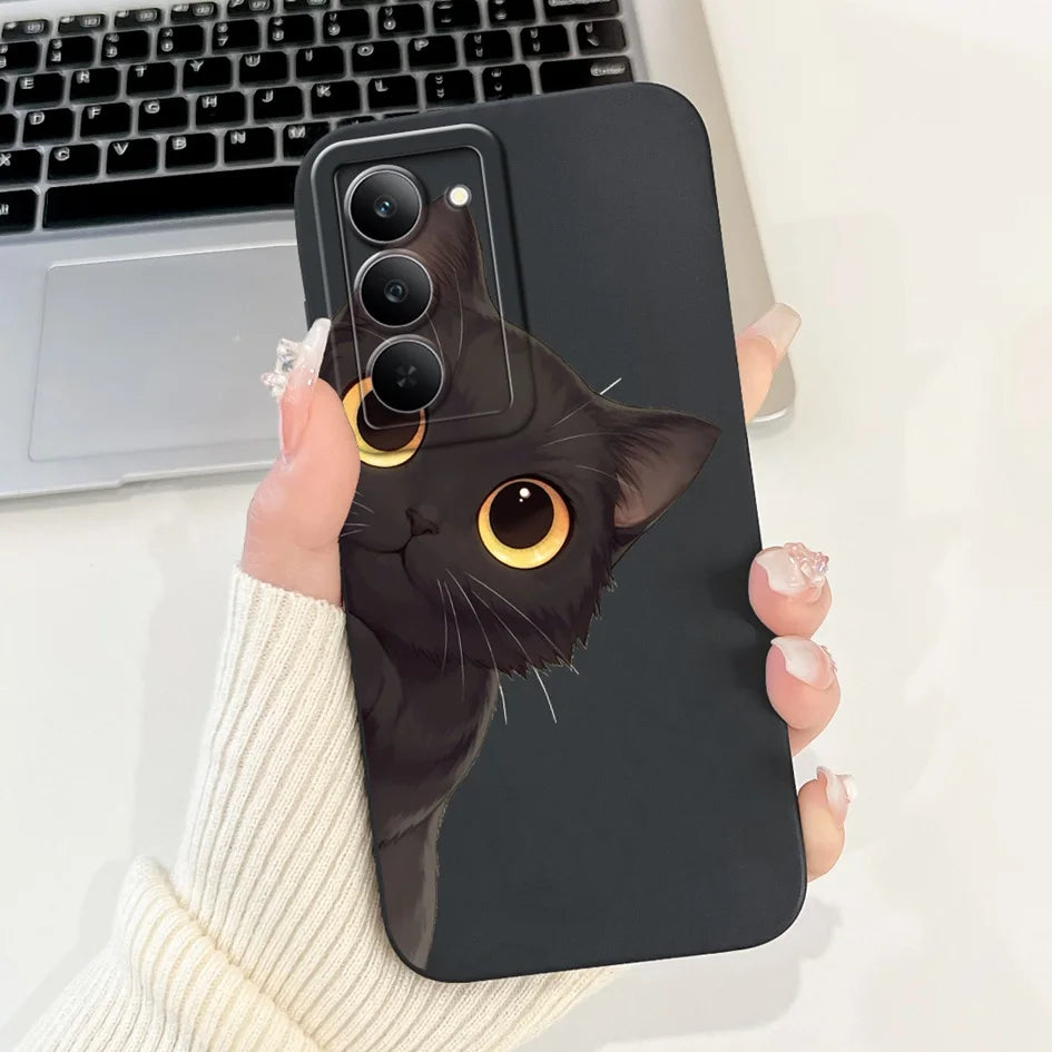 Graffiti Butterfly Phone Case – Camera Protection Cover for Realme 14x 5G