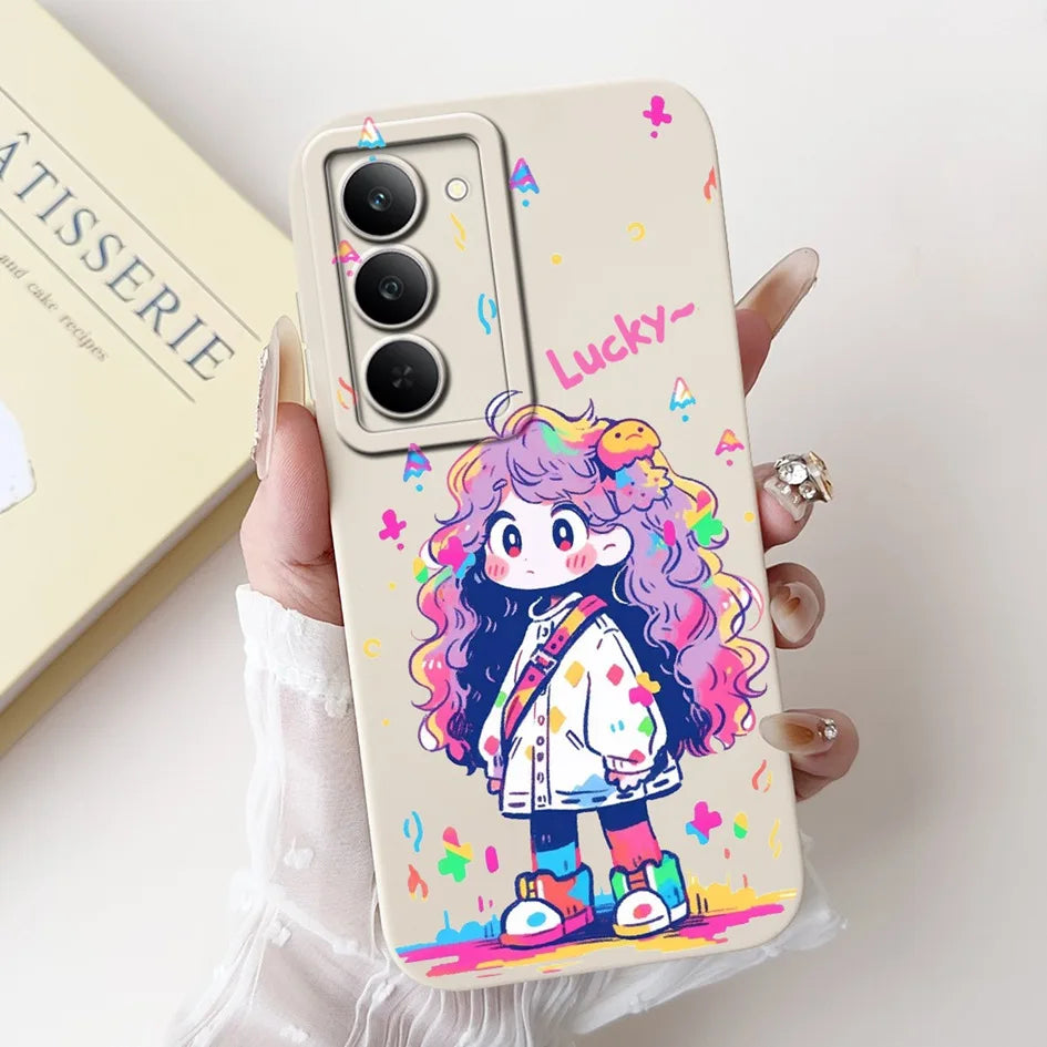 Graffiti Butterfly Phone Case – Camera Protection Cover for Realme 14x 5G