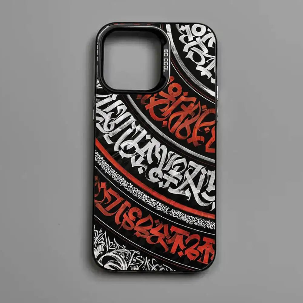 Graffiti Art Phone Case – Matte Shockproof Cover for iPhone 11-17 Pro Max