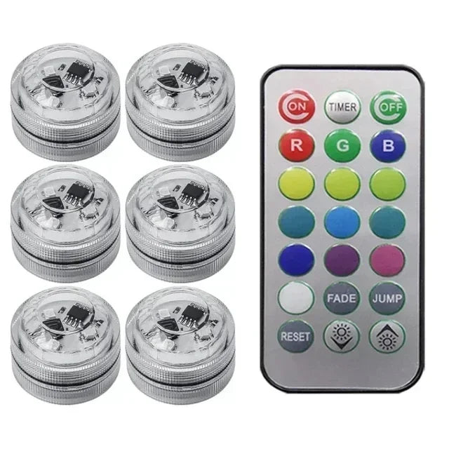 Wireless LED Car Interior Ambient Lights – Remote Control RGB Atmosphere Lamps