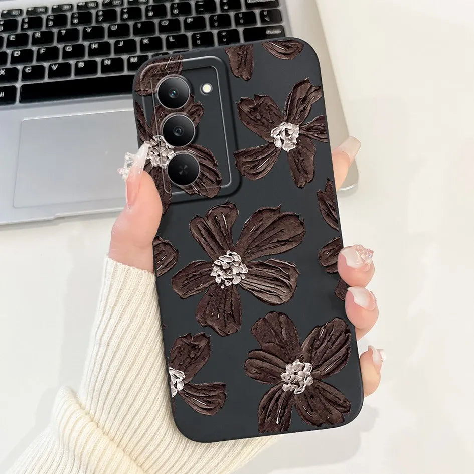 Graffiti Butterfly Phone Case – Camera Protection Cover for Realme 14x 5G
