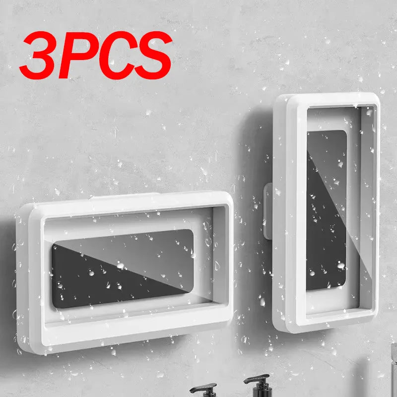 360° Waterproof Shower Phone Holder – Anti-Fog Wall Mount