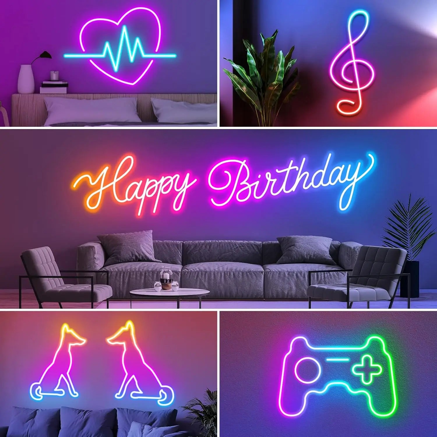Smart RGB Neon Rope Light – USB Bluetooth Music Sync IP65 Waterproof