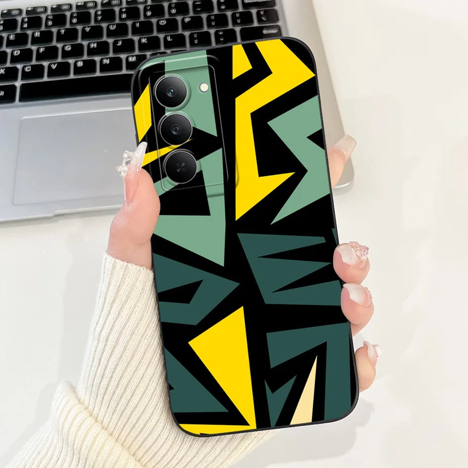 Graffiti Butterfly Phone Case – Camera Protection Cover for Realme 14x 5G