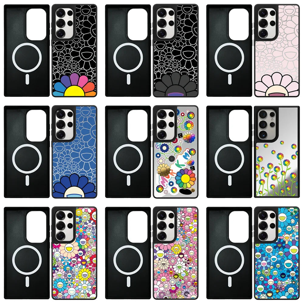 Graffiti Flowers Mirror Case – Samsung Galaxy S24/S25/S26 Series