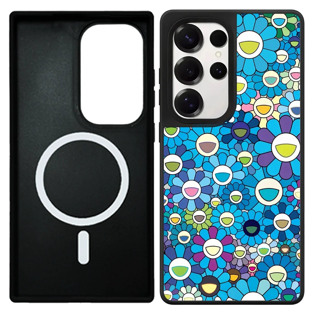 Graffiti Flowers Mirror Case – Samsung Galaxy S24/S25/S26 Series