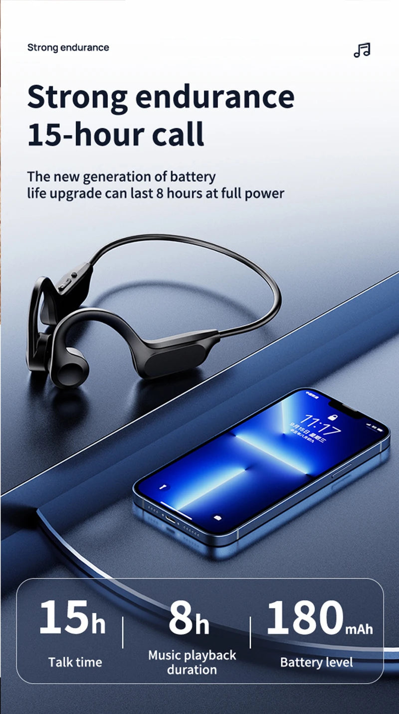 X7 Bone Conduction Swimming Earbuds – Waterproof Bluetooth Sport Headphones