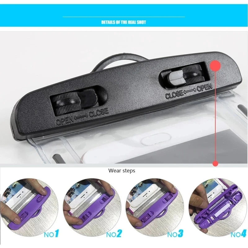 IP68 Waterproof Phone Pouch – Shower, Pool & Beach Ready | iPhone & Android