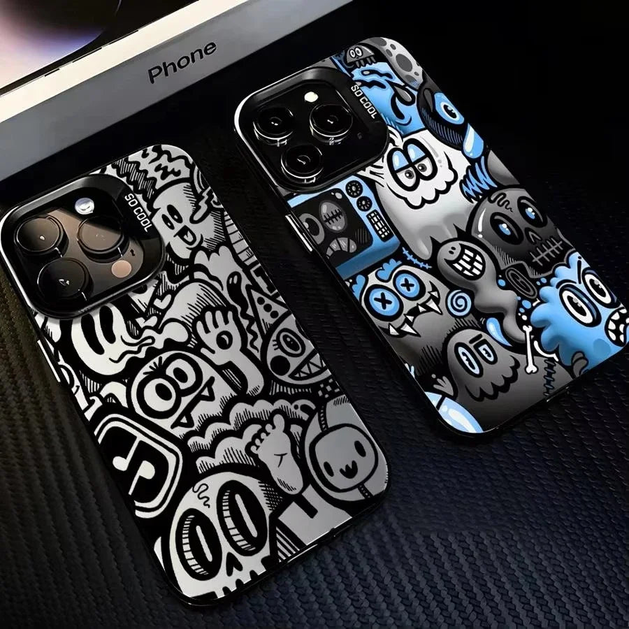 Cute Graffiti Frosted Phone Case – Xiaomi Mi & POCO Series