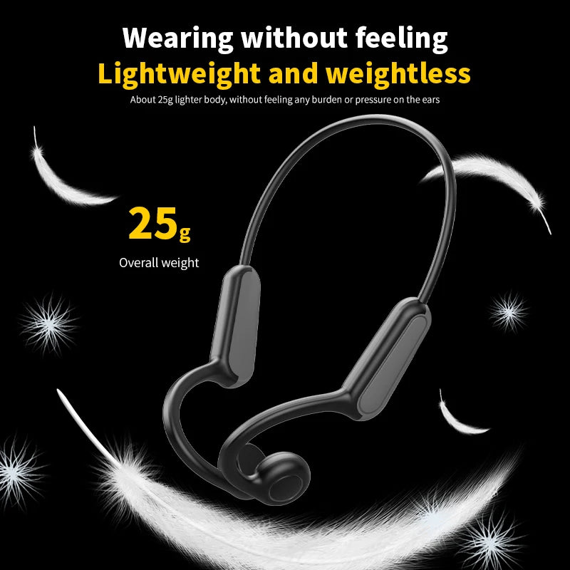 B8 Bone Conduction Headphones – IPX5 Waterproof Bluetooth Sport Earphones