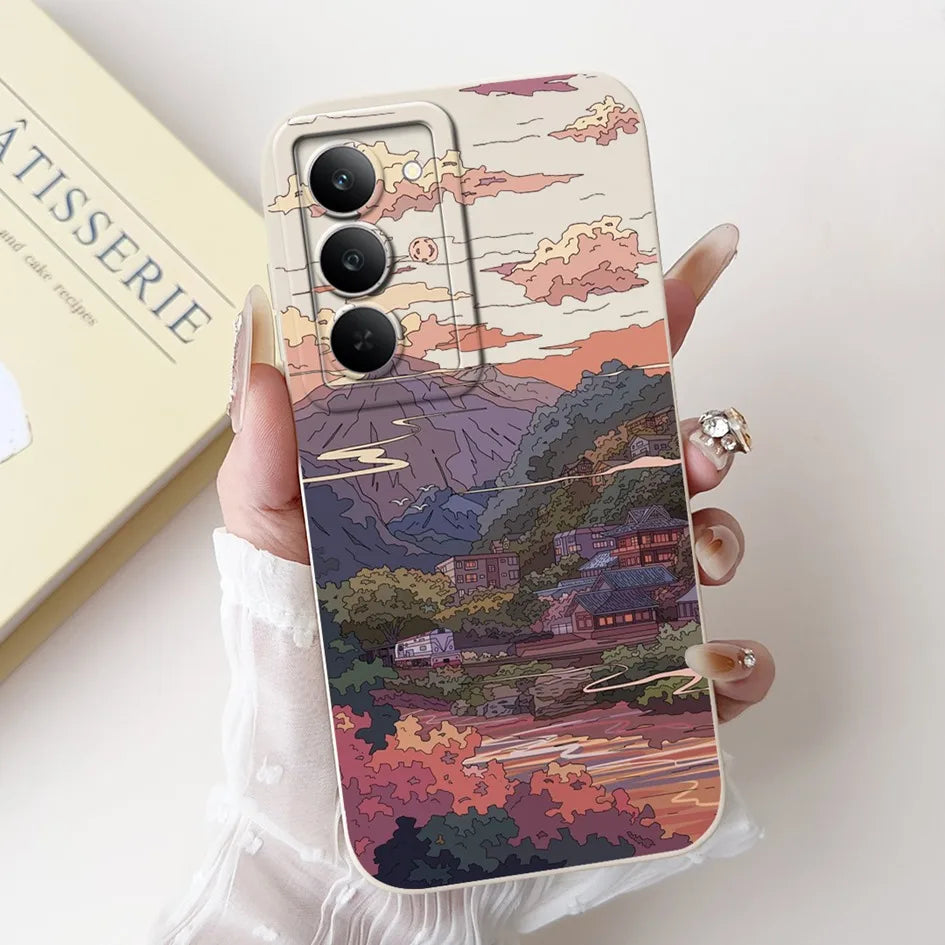 Graffiti Butterfly Phone Case – Camera Protection Cover for Realme 14x 5G